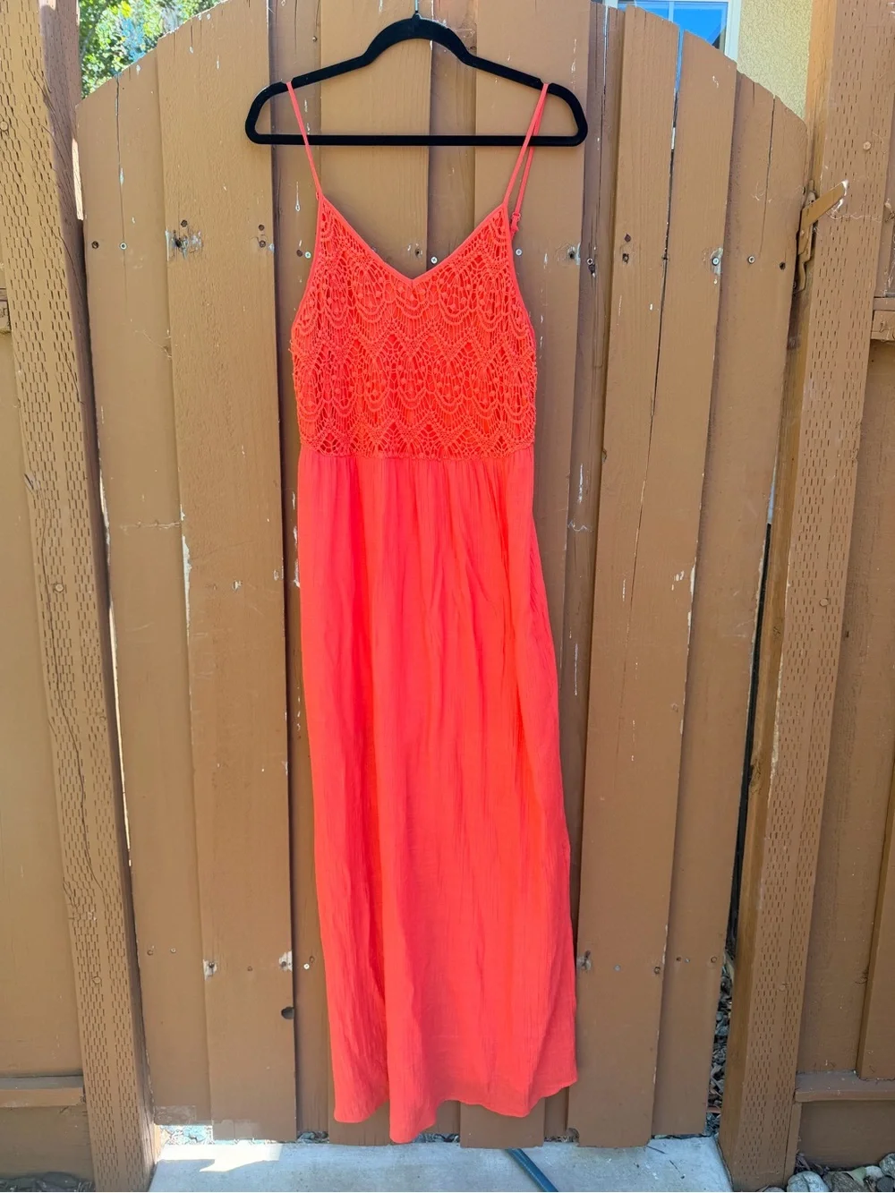 Poetry‎ Coral Lace Bodice Maxi Dress